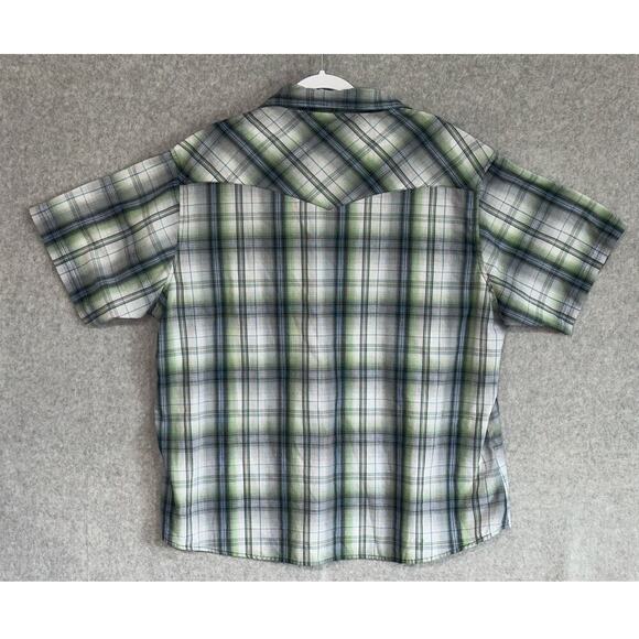 Wrangler | XXL | Pearl Snap Plaid Short Sleeve Shirt cowboy rancher western - Picture 2 of 5
